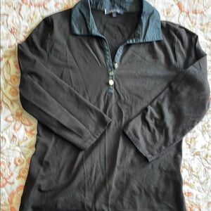 Anne Klein Black and Dark Blue Garment